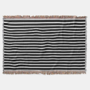 Stilvolle schwarz-weiße Streifen moderne, elegante Decke