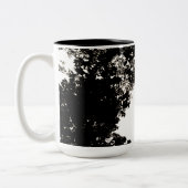 Stilvolle Schwarz-weiße Tasse (Links)