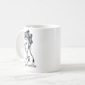 Stilvolle schwarze, ethnisch schwarze Afrikanerin Kaffeetasse (Vorderseite Links)