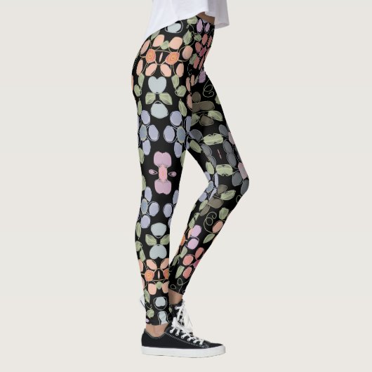 Stilvolle schwarze Leggings (Rechts)