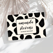 Stilvolle Schwarze Typografie Muster Abstrakte Inn Visitenkarte