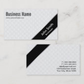 Stilvolle schwarze visitenkarte (Vorne/Hinten)