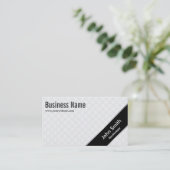 Stilvolle schwarze visitenkarte (Stehend Vorderseite)