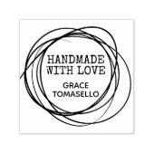 Stilvolle Scribble-Handarbeit mit Liebe Permastempel (Design)