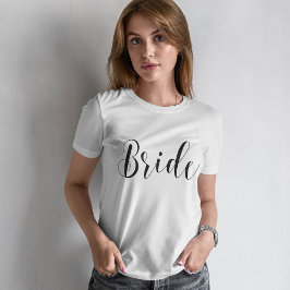 Stilvolle Script Bride T-Shirt