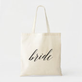 Stilvolle Script Bride Tragetasche (Vorne)