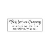 Stilvolle Script-Business-Rücksendeadresse Permastempel (Design)