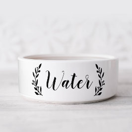 Stilvolle Script Dog Water Bowl Napf