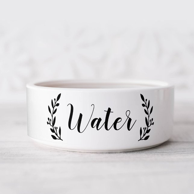Stilvolle Script Dog Water Bowl Napf (Von Creator hochgeladen)