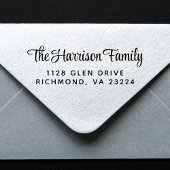 Stilvolle Script Family Rücksendeadresse Permastempel