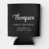 Stilvolle Script Family Wiedersehen Black Dosenkühler (Vorderseite)