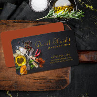Stilvolle Script Food Spice Personal Koch Catering