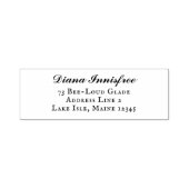 Stilvolle Script-Minimalistische Rücksendeadresse Permastempel (Design)