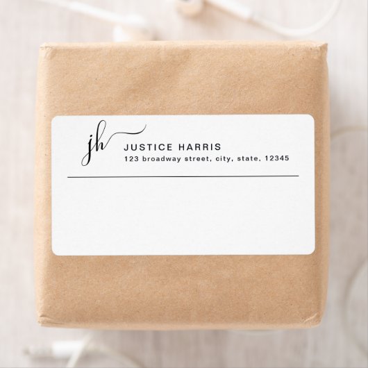 Stilvolle Script Monogram Modern Beruflich (Insitu)