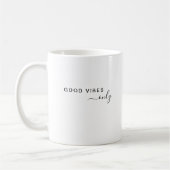Stilvolle Script Monogram Modern Simple Personalis Kaffeetasse (Links)