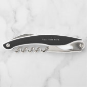 Stilvolle Script Monogram Modern Simple Personalis Kellnermesser (Rückseite)