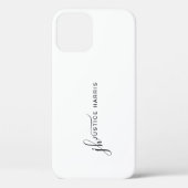 Stilvolle Script Monogram Moderne Minimalistische Case-Mate iPhone Hülle (Rückseite)