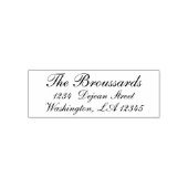 Stilvolle Script-Personalisierte Rücksendeadresse Permastempel (Design)