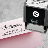 Stilvolle Script-Rücksendeadresse Permastempel