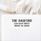 Stilvolle Script-Rücksendeadresse Selbstfarbige Br (Insitu)