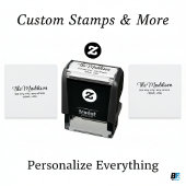 Stilvolle Script-Rücksendeadresse Selbstfarbige Br Permastempel