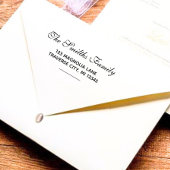 Stilvolle Script-Rücksendeadresse Selbstfarbige Br Permastempel