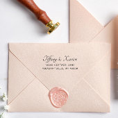 Stilvolle Script Wedding Rücksendeadresse Permastempel