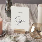 Stilvolle Script Wedding Tischnummer