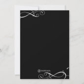 Stilvolle Scrolls Wedding Foto Einladungen (Rückseite)