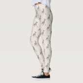 Stilvolle Seashell White Womens Hockey Pattern Leggings (Links)