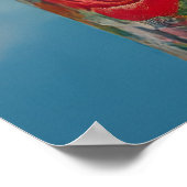 Stilvolle Sheep Pink Brille floral AtReifen Blue S Poster (Ecke)