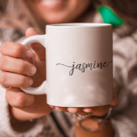 Stilvolle Signatur für den weißen Monogramm-Namen