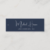 Stilvolle Signature Script Blue Hang Tag (Vorderseite)