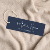 Stilvolle Signature Script Blue Hang Tag