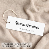 Stilvolle Signature Script Hang Tag