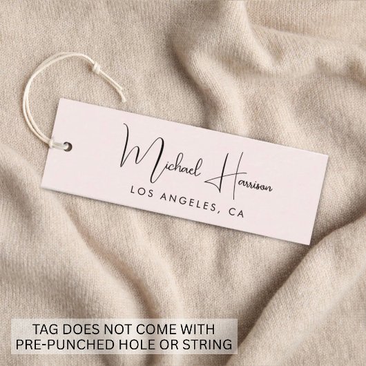 Stilvolle Signature Script Pink Hang Tag