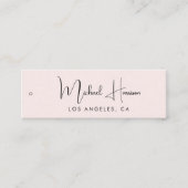 Stilvolle Signature Script Pink Hang Tag (Vorderseite)