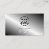 Stilvolle Silber-Metall-Sparkling-Diamanten mit Lo Visitenkarte (Vorderseite)