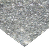 Stilvolle silberne Glitzerglitz-Foto-Tischdecke Tischdecke (Schrägansicht)