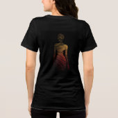 Stilvolle Silhouette der Frau - Kunst der glänzend Tri-Blend Shirt (Rückseite)