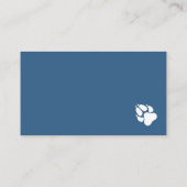 Stilvolle Silhouette Hund Walker Visitenkarte (Rückseite)