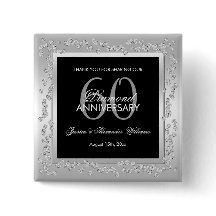 Stilvolle Silver Diamonds 60. Hochzeit