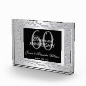 Stilvolle Silver Diamonds 60. Hochzeitstag Fotoblock (Rechts)