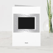 Stilvolle Silver Diamonds 60. Hochzeitstag Karte (Rückseite)