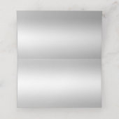 Stilvolle Silver Diamonds 60. Wedding Platzkarte (Innenseite Aufgefaltet)