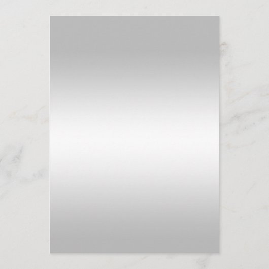 Stilvolle Silver Gem Bow & Black Wedding Menükarte (Rückseite)