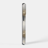 Stilvolle Silver & Gold Elegance iPhone 15 Hülle (Rechte Seite)