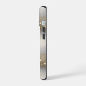 Stilvolle Silver & Gold Elegance iPhone 15 Hülle (Linke Seite)