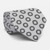 Stilvolle Silver Polka Dot. Hintergrund anpassbar Krawatte (Gerollt)