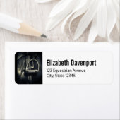 Stilvolle Silver Stirrups auf English Riding Saddl (Insitu)